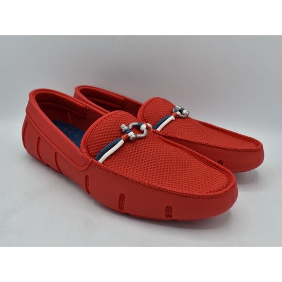 SWIMS Mens Size 9 Riva Red Slip On Loafers Shoes main image 10